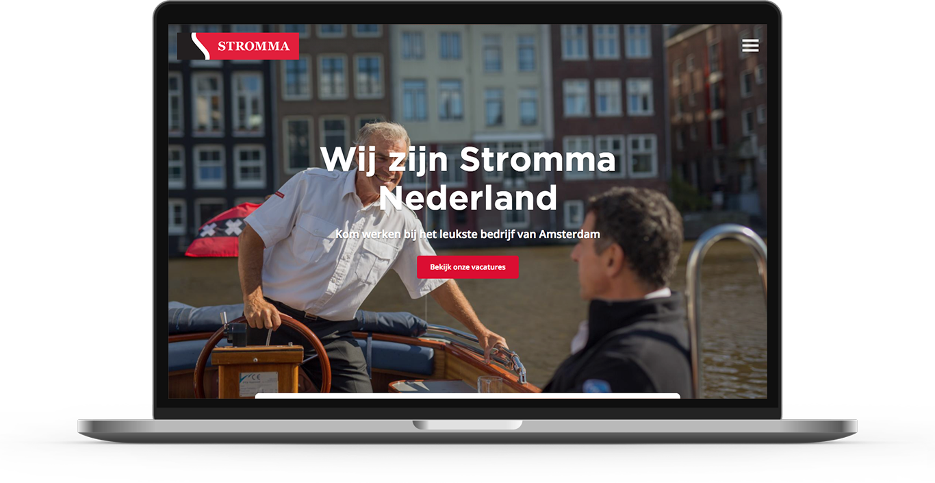 Stromma recruitment website design built in Drupal Recruitment website design for Stromma Netherlands, developed in Drupal